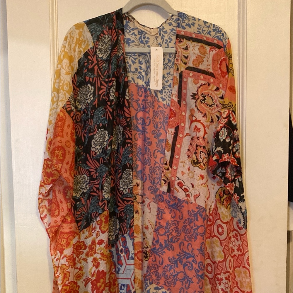 Womens bohemian style beach coverup - one size